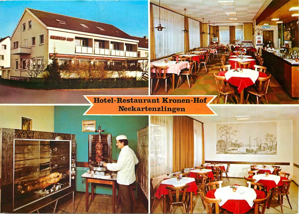 Hotel-Restaurant Kronen-Hof — Neckartenzlingen — Robert Bardienstschlag, 7410 Reutlingen - Recto