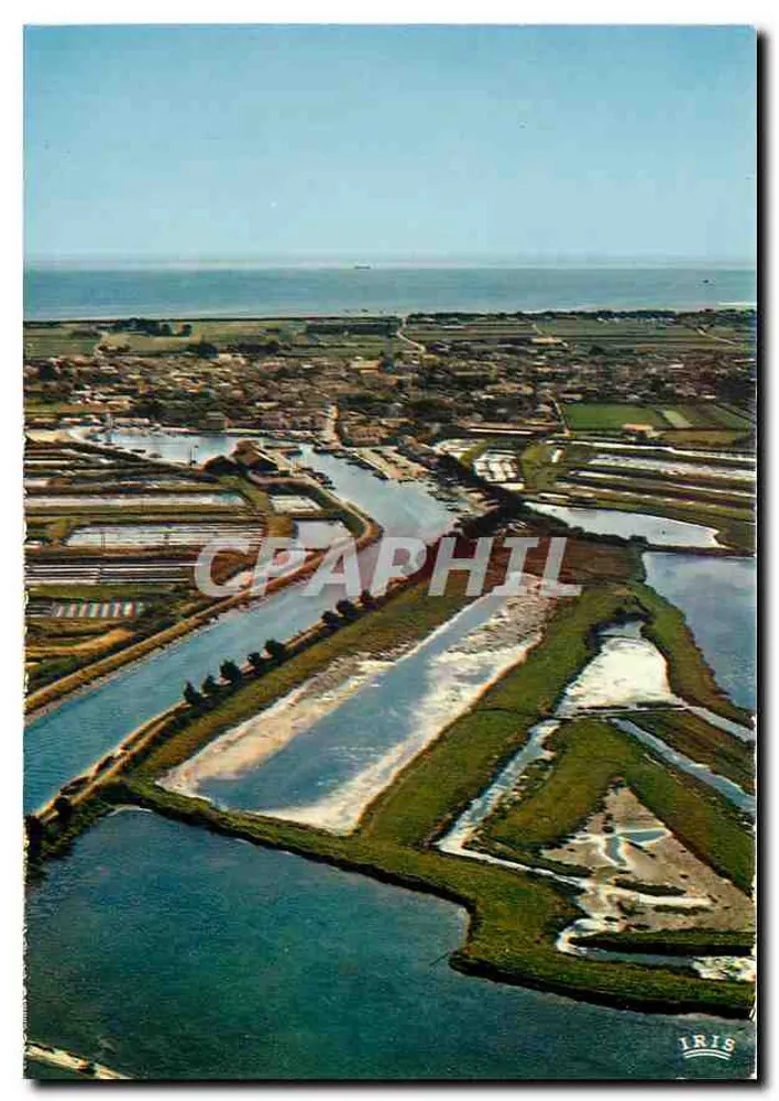 Ilha de Ré — Vista do céu, o canal e os marismas salgadas — Éditions Théodes, Limoges - Frente