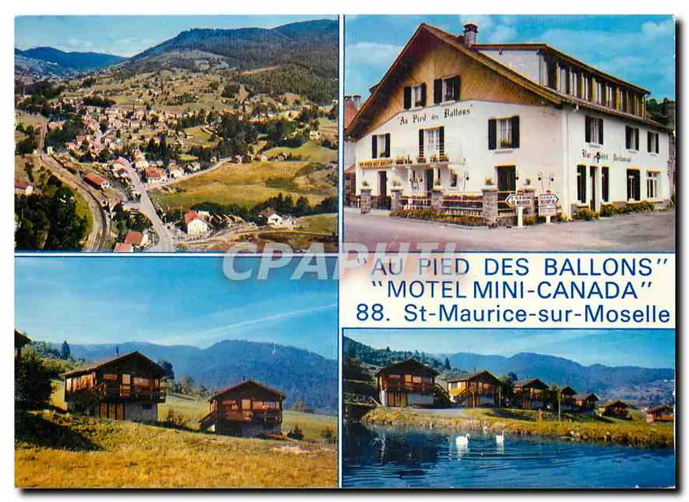 Am Fuße der Ballons — Hotel-Restaurant "Motel Mini-Canada" — Combier Drucker Macon - Vorderseite
