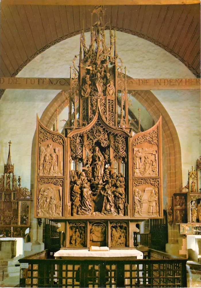 Marienaltar — œuvre de Tilman Riemenschneider (1460-1531) — Herrgottskirche Creglingen a. Tauber - Recto