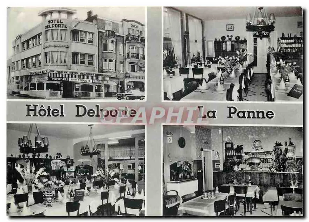 Hotel Delporte — La Panne — Editor André Lalond, Bruxelas - Frente