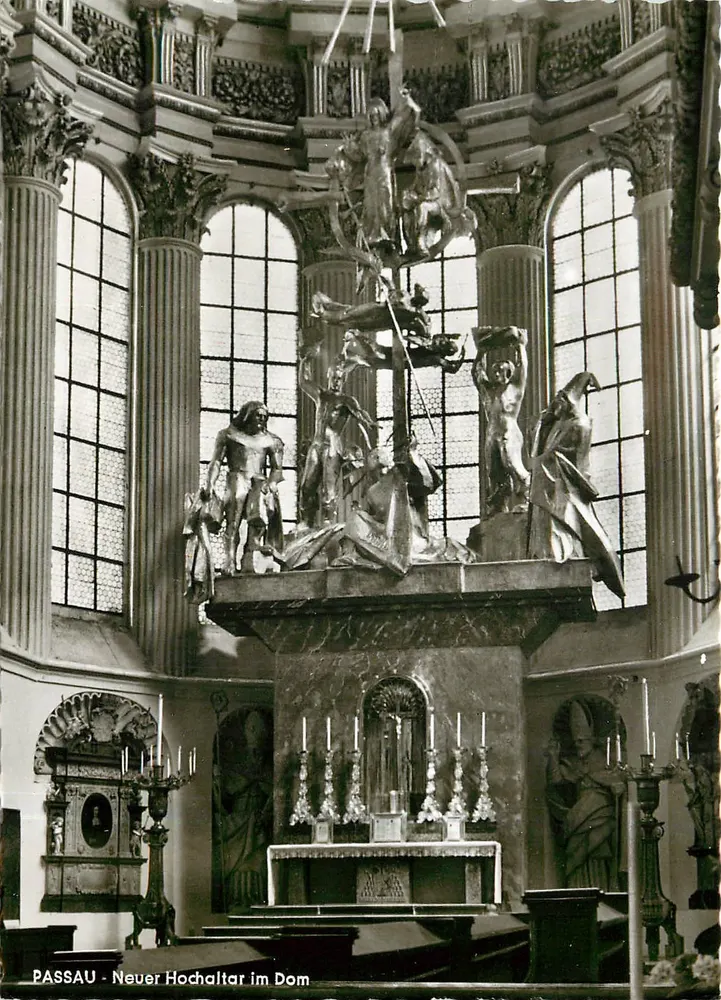 Passau - Novo Hochaltar na Catedral — editor Brand, Dergendendorf/Dinamarca - Frente