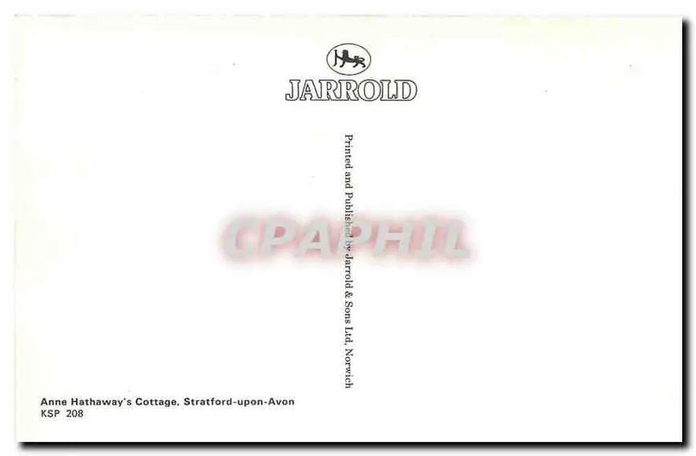 Cottage de Anne Hathaway — Stratford-upon-Avon — Jarrold & Sons Ltd, Norwich - Reverso