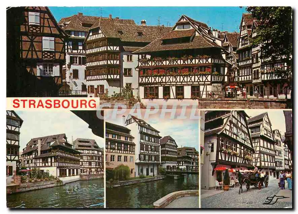Strasbourg — Bairro da Petite France — Editor S.A.D. rue Forlen, 67400 Sœlpsheim - Frente