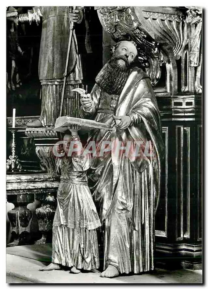 Dom de Gurk, Autriche — Détail du Hochaltar, saint Matthieu — Echte Photographie - Recto