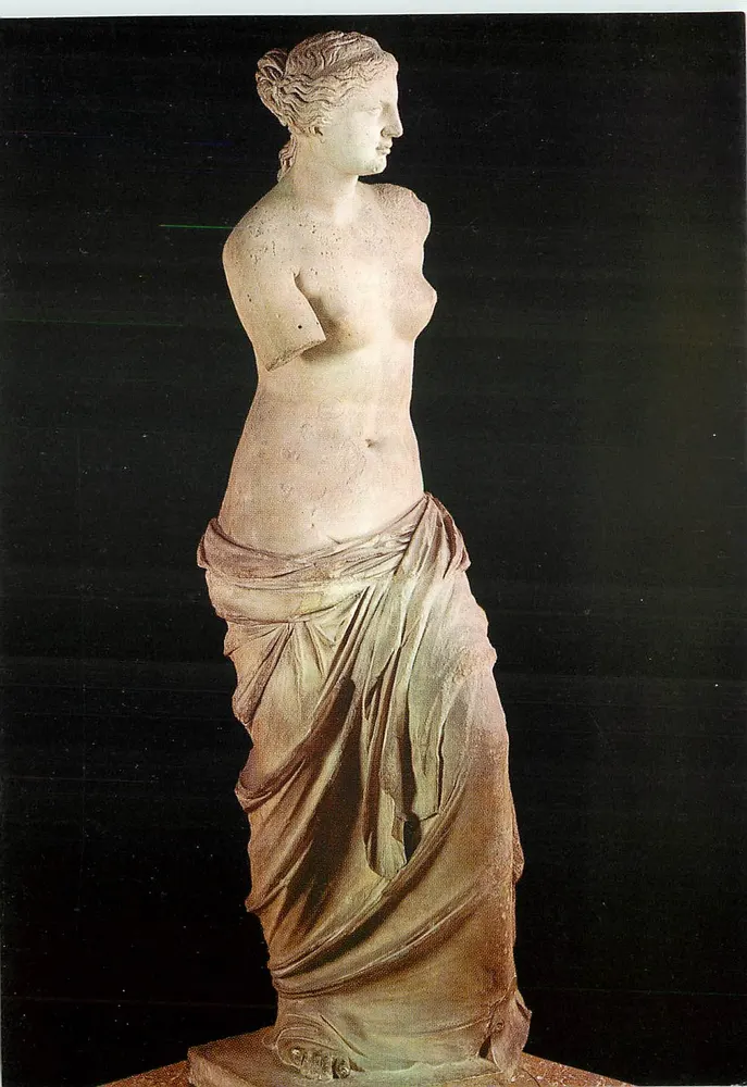 Vênus de Milo — estátua grega — Éditions des Musées Nationaux, Paris 1972 - Frente