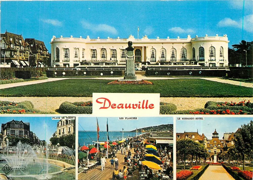 Deauville — Plac Morny, Les Planches, Hotel Normandy — Elnacap - Awers