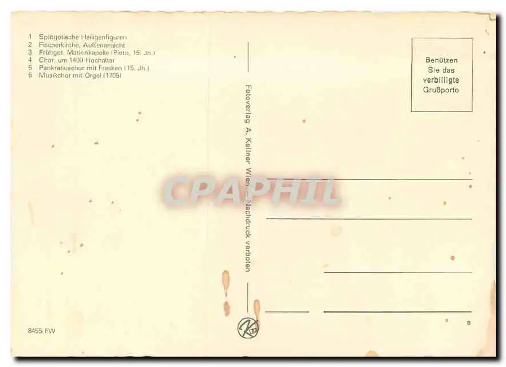 Fischerkirche em Rust — Burgenland — Folioverlag A. Kellner Wien - Verso