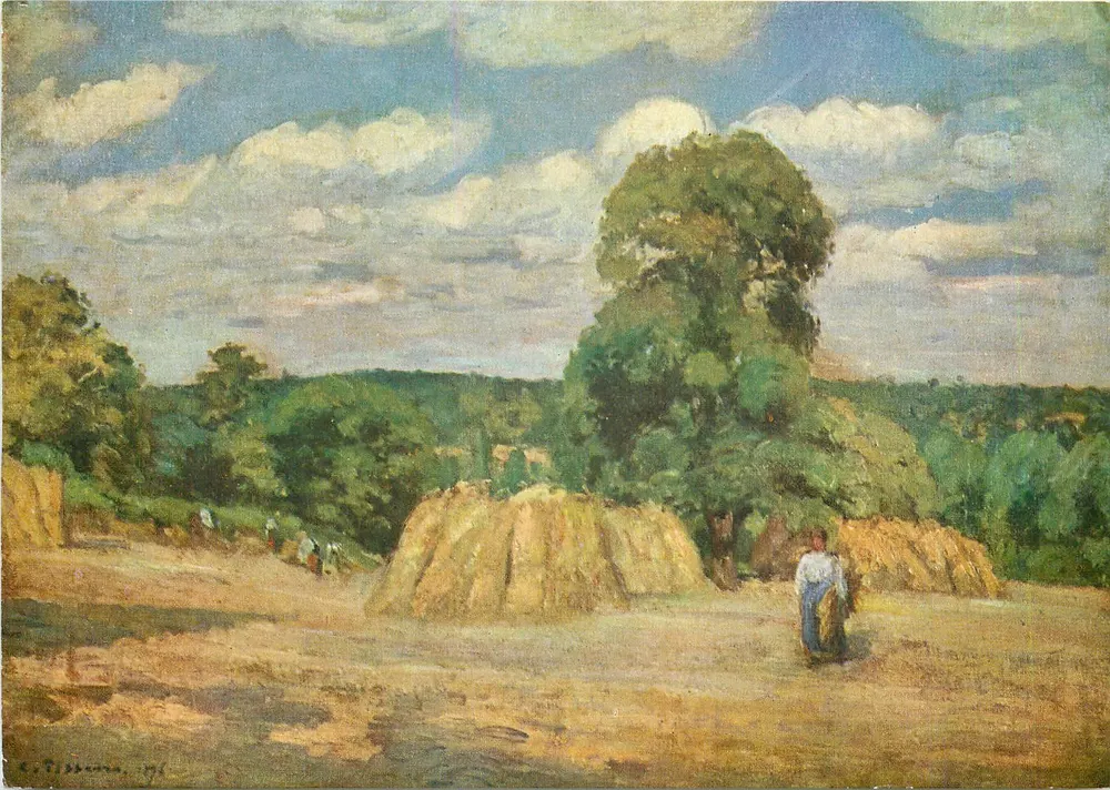 A colheita — Camille Pissarro, 1896 — Les Éditions Nomis, Paris - Frente