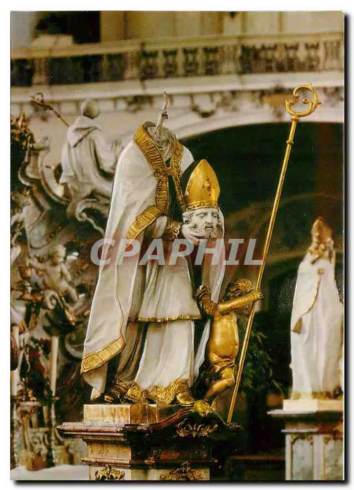 Estátua de São Dionísio — Basílica dos Dezoito Santos — editor Balthasar Naumann, n° 230372/2 - Frente