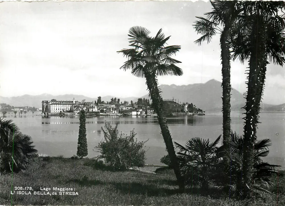 L'Isola Bella, Lago Maggiore — view from Stresa — edition Alfredo Pation, n° 208-178 - Front