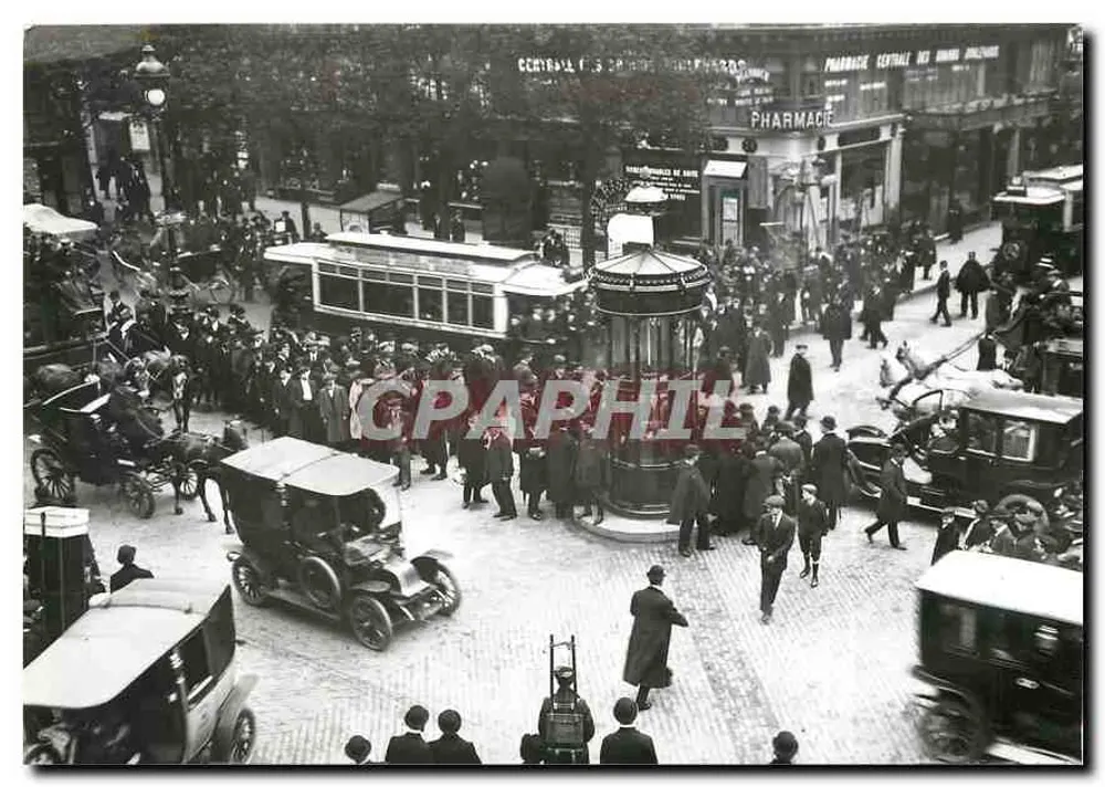 Paris 1900 — A saída dos escritórios — Photo Desoye, Édition Boulanger - Frente