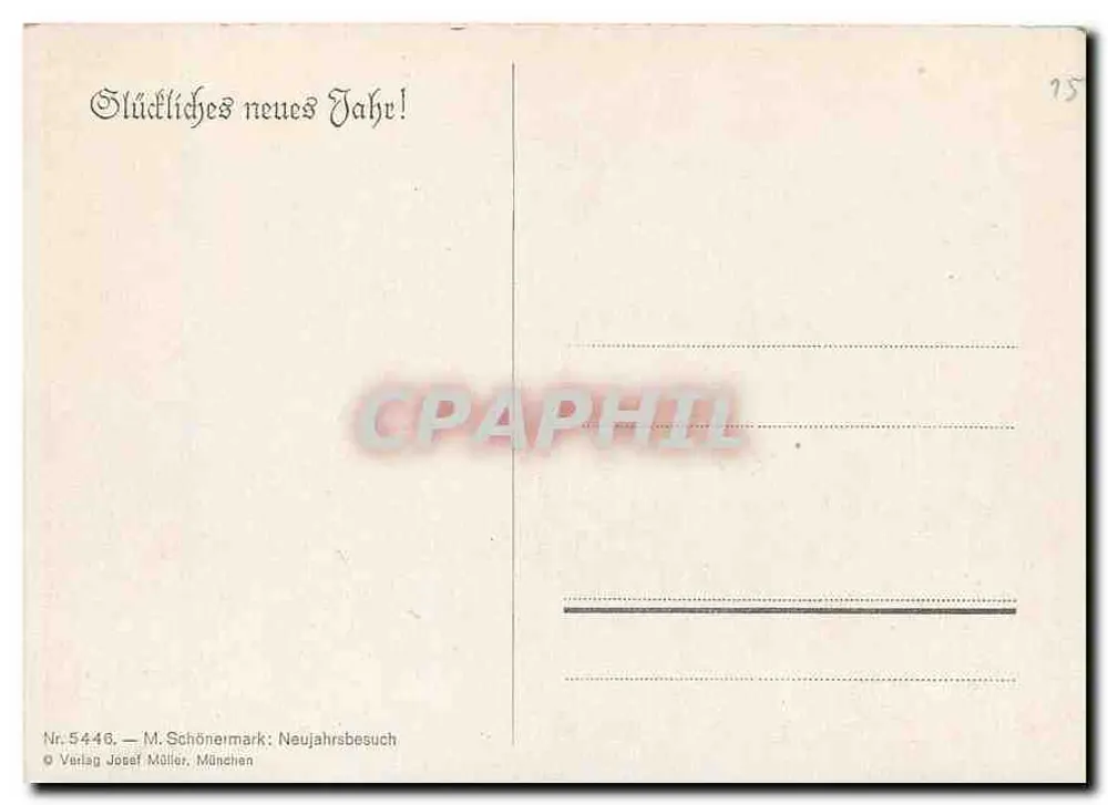 Vila nevada — Alpes — editor M. Schönermark, München, n° 5446 - Verso