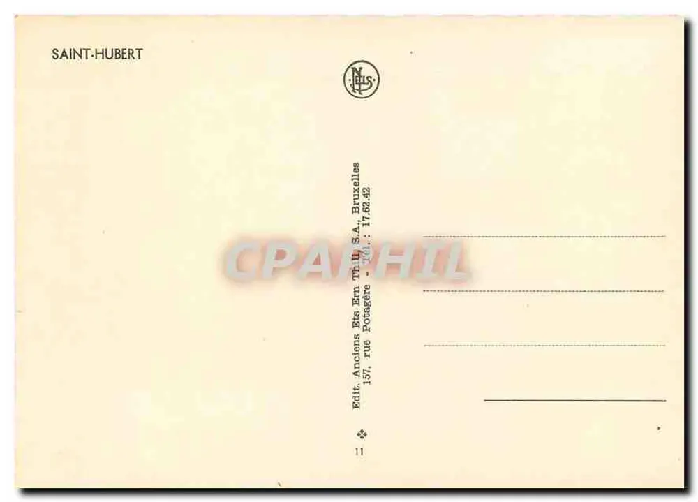 Saint-Hubert — Saint-Hubert — Anciens Édits Ern. M. III. S.A. - Verso