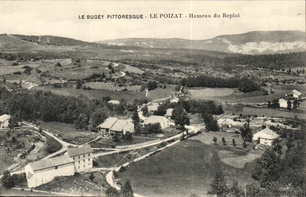 Das malerische Bugey - Le Poizat - Das Dorf Replat — Verlag Jacquiot - Vorderseite