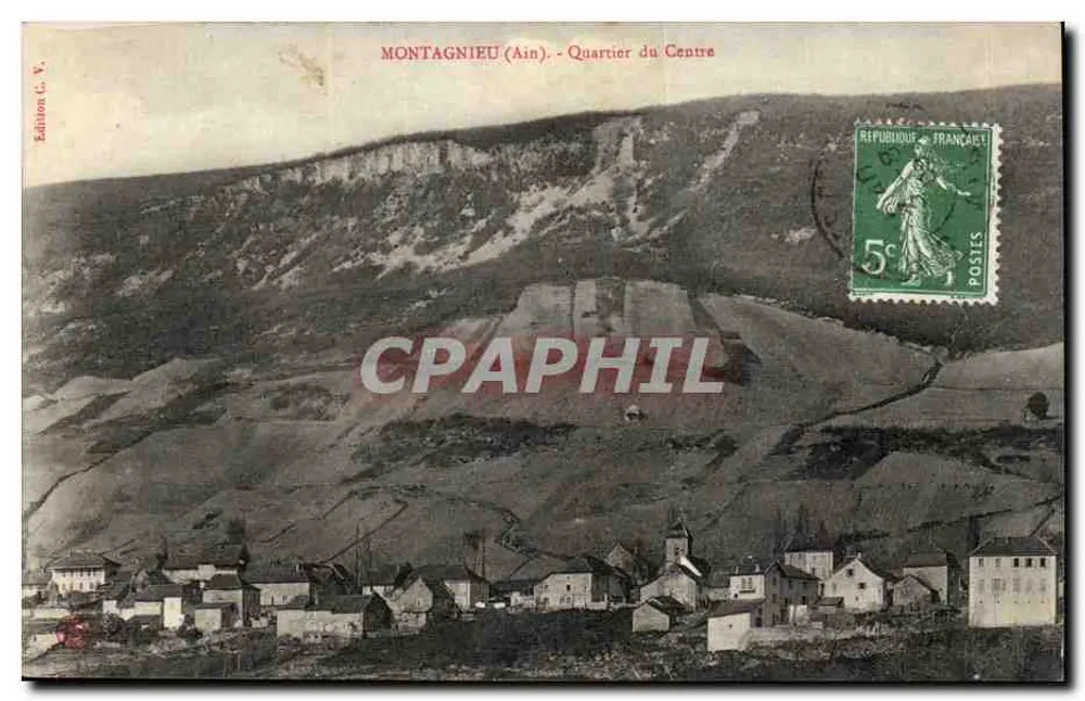 Montagnieu (Ain) - Bairro do Centro — Edição L. V. - Frente