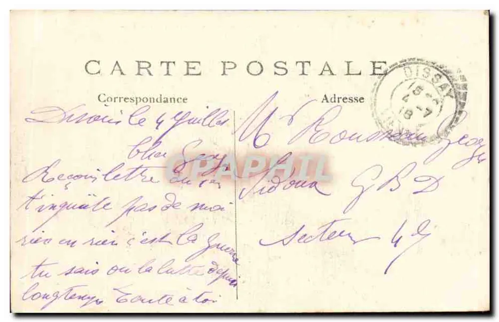 La Ferté-Milon (Aisne) — Ansicht der Kirche Notre-Dame und Ruinen des Schlosses — Verlag: Graphphil - Rückseite