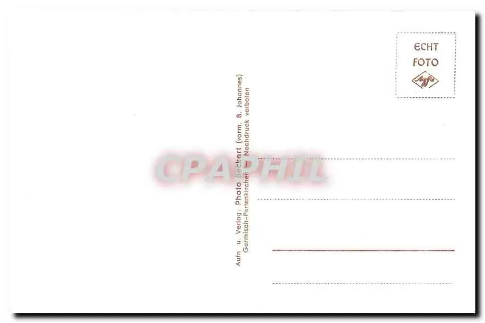 Partenkirchen - "Altes Haus" — editor Photo Beckert, n° 2593 - Verso