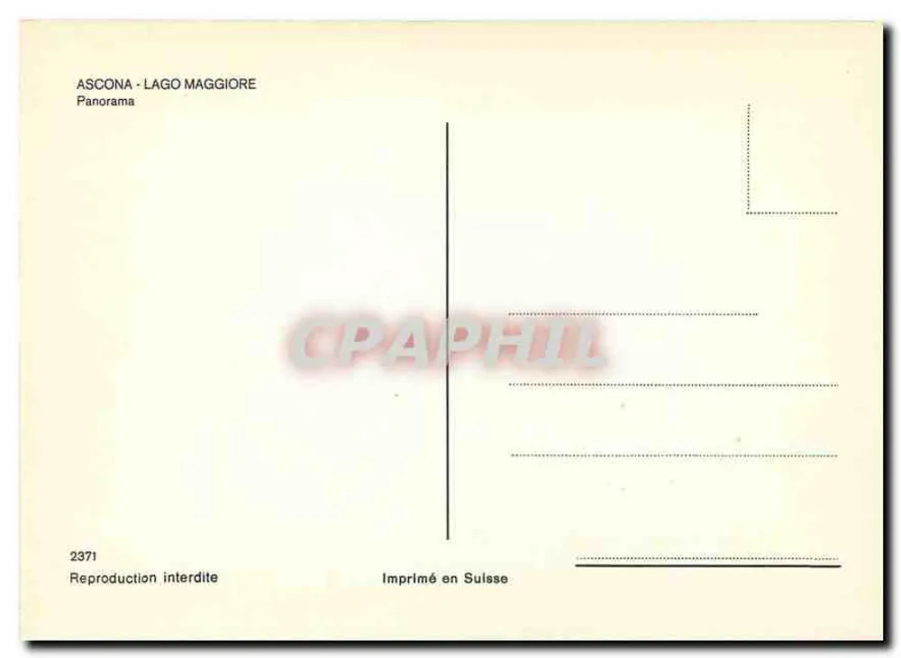 Ascona - Lago Maggiore — panorama — n°2371 - Verso