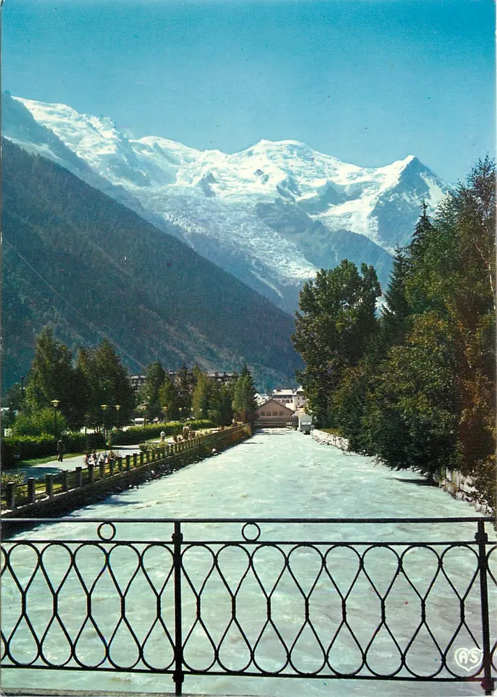Chamonix - Die Arve und das Massiv des Mont Blanc (4810 m) — AS Couleurs Naturelles, Nr. 2292 - Vorderseite