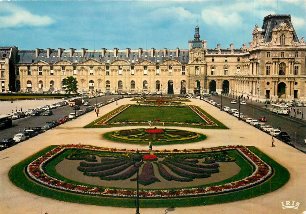 Paris - Les Jardins du Louvre et l'aile Nord — Éditions Chanoine, Paris - Recto