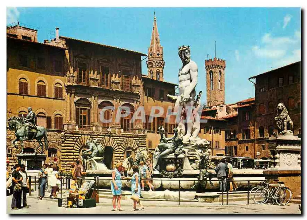 Piazza della Signoria - Fontäne des Neptun (Ammannati) - Vorderseite