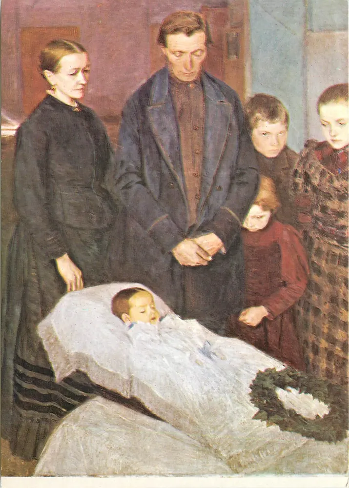 Familie in Trauer — Kind verstorben — Verlag Haus am Weyerberg, Nr. 131 - Vorderseite
