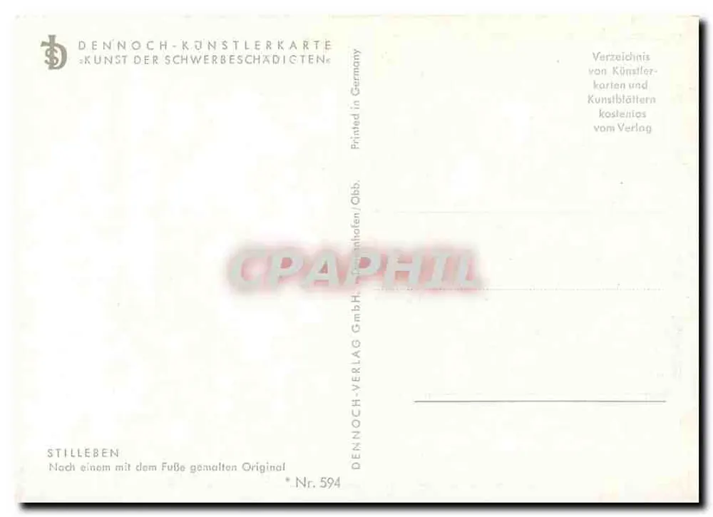 Boże Narodzenie — dekoracje choinkowe i świeczki — DENNOCH-VERLAG GmbH, Nr. 594 - Rewers