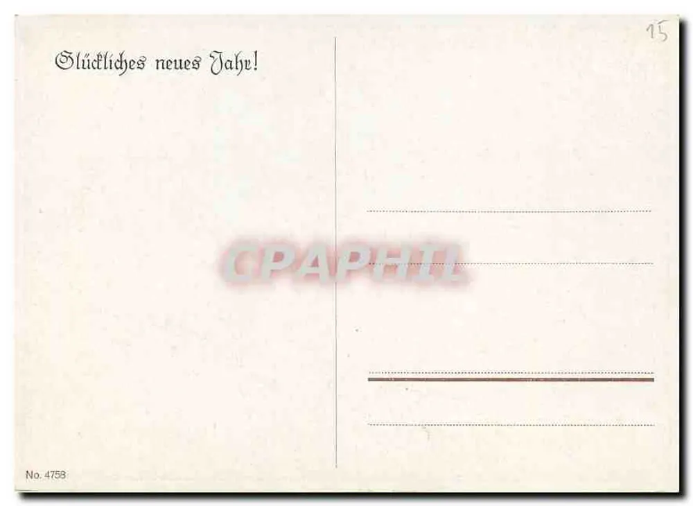 Kopalnik w tunelu — obraz M. Strohleman — seria n°4758 - Rewers