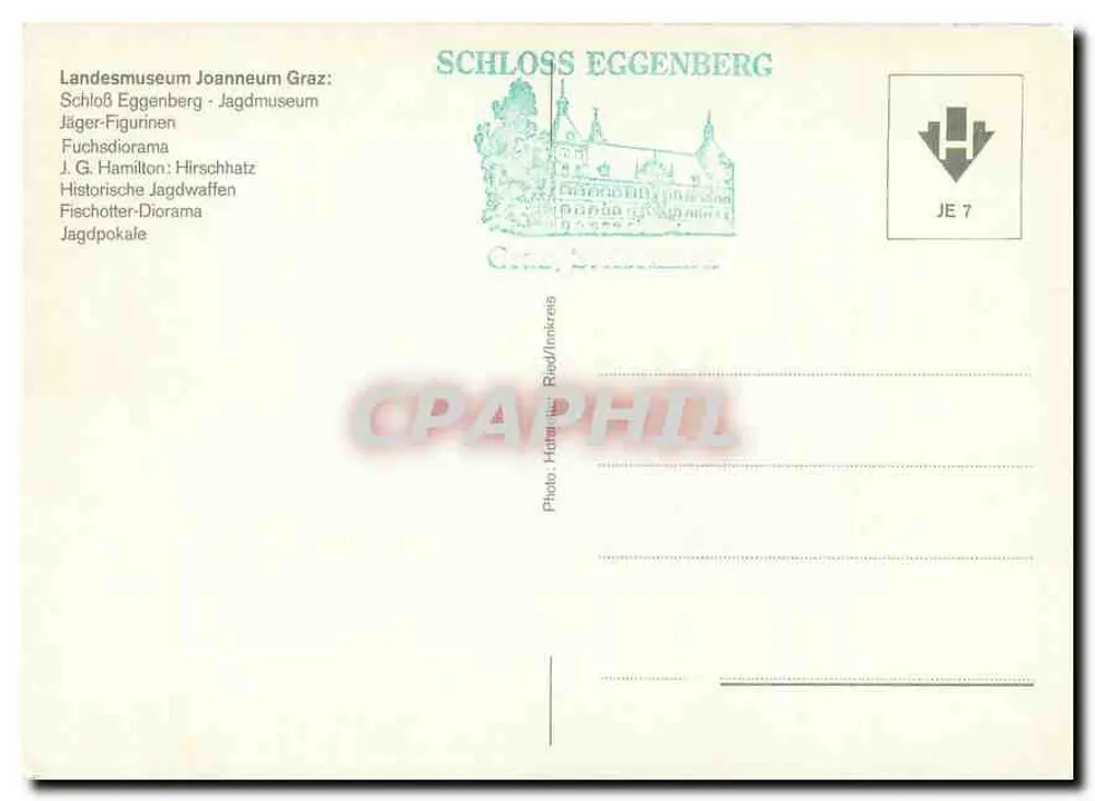 Schloß Eggenberg - Museu de Caça — Museu Landesmuseum Joanneum Graz, JE 7 - Verso