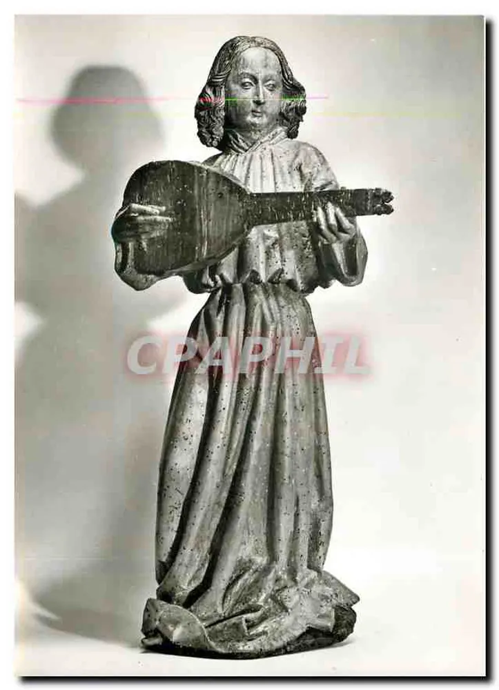 Lautenspielender Engel — Holzschnitzerei — Badisches Landesmuseum, Karlsruhe - Vorderseite