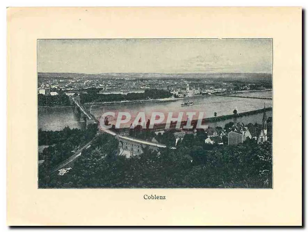 Stolzenfels — castelo na colina acima do rio — editor não identificado - Verso