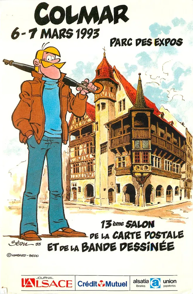 Colmar — 13º Salão da Carta Postal e da Banda Desenhada — Sém-Bedu, 1993 - Frente