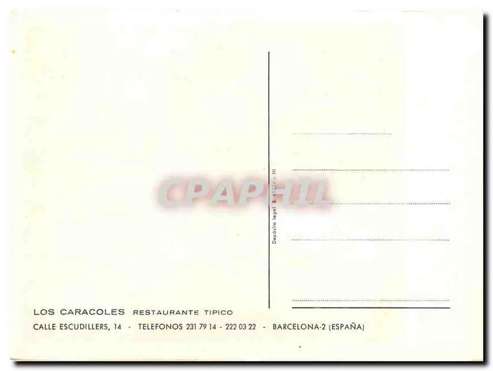 Restaurante Los Caracoles — Bofarull Hnos. — Barcelona - Rewers