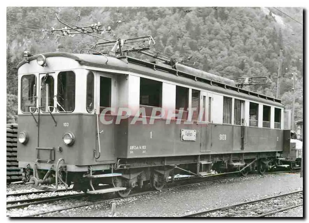 Schienenbahn ABFZeh 103 in Obermatt — BVA, Lausanne - Vorderseite