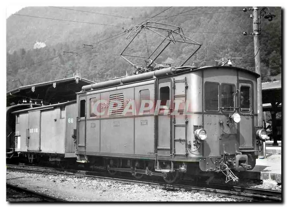 इंटरलैकन-ओस्ट में विद्युत रेलगाड़ी — 1946 — फोटो W. बोएग्ली - आगे