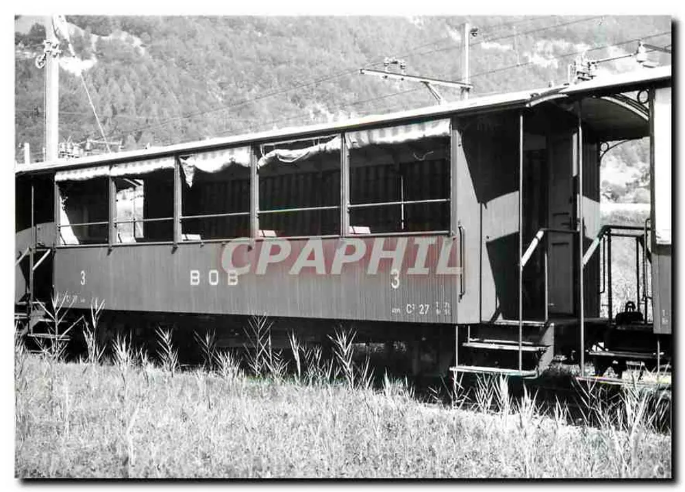 Sommerwagen C3 27 — Interlaken-Ost — Foto J.L. Rochaix — 1961 - Vorderseite