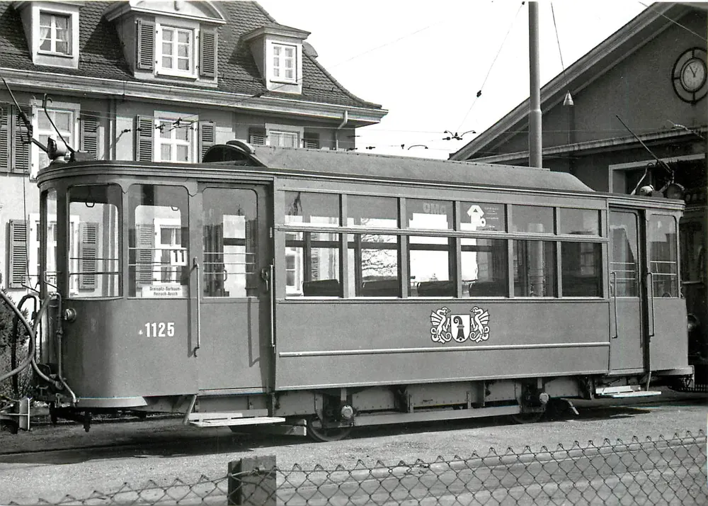 Tram n°1125 — deposito della Münchensteinerstrasse — BVA, Losanna - Recto