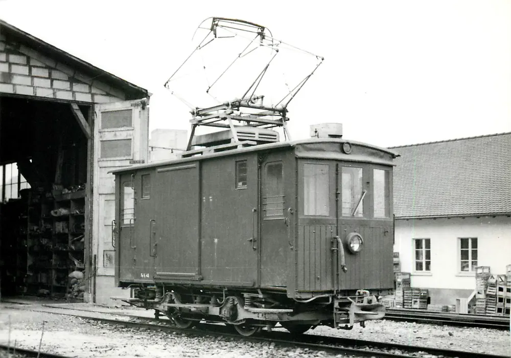 Tramway WSB Fe 2/2 45 — Schöffiland, 1901 — Photo P. Willen - Recto