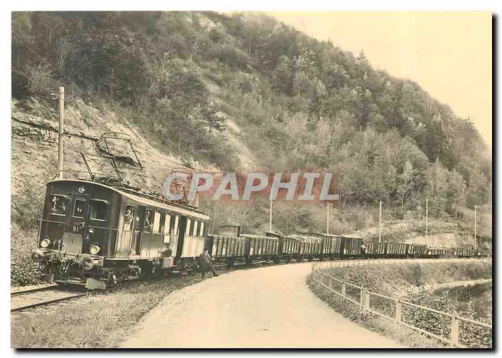 Elektrischer Zug SiTB CFe 2/4 81 — Probefahrt auf dem alten Abschnitt Langnau-Sihlwald — Foto MFO, Ausgabe Ernst B. Leuwwilen - Vorderseite