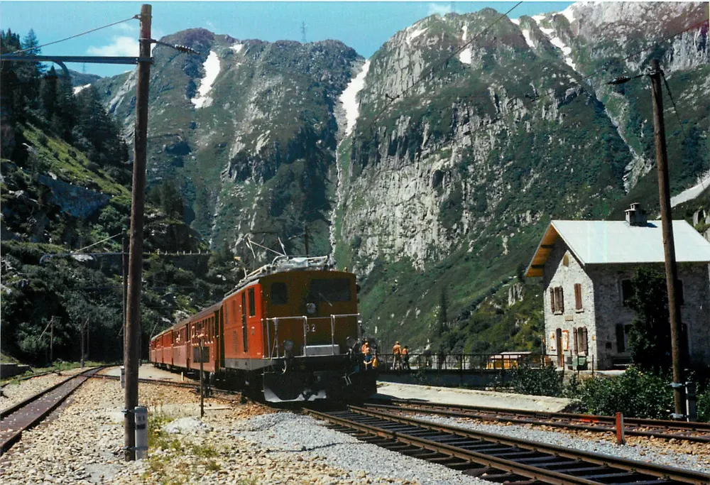 Trem em Glentsch — Disentis — Foto J.-L. Rochaix - Frente