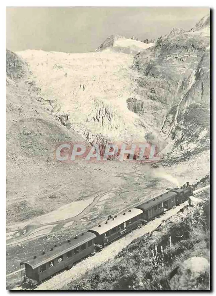 एंडरमैट के लिए ट्रेन — पीछे रोन के ग्लेशियर — बीवीए, एई, 191.7 एफओ - आगे