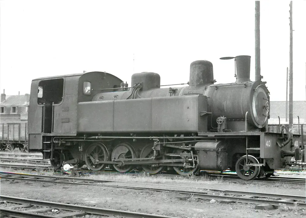 लोकोमोटिव 141 T संख्या 40 — कौड्री 1955 — फोटो मैं. रिफॉल्ट - आगे