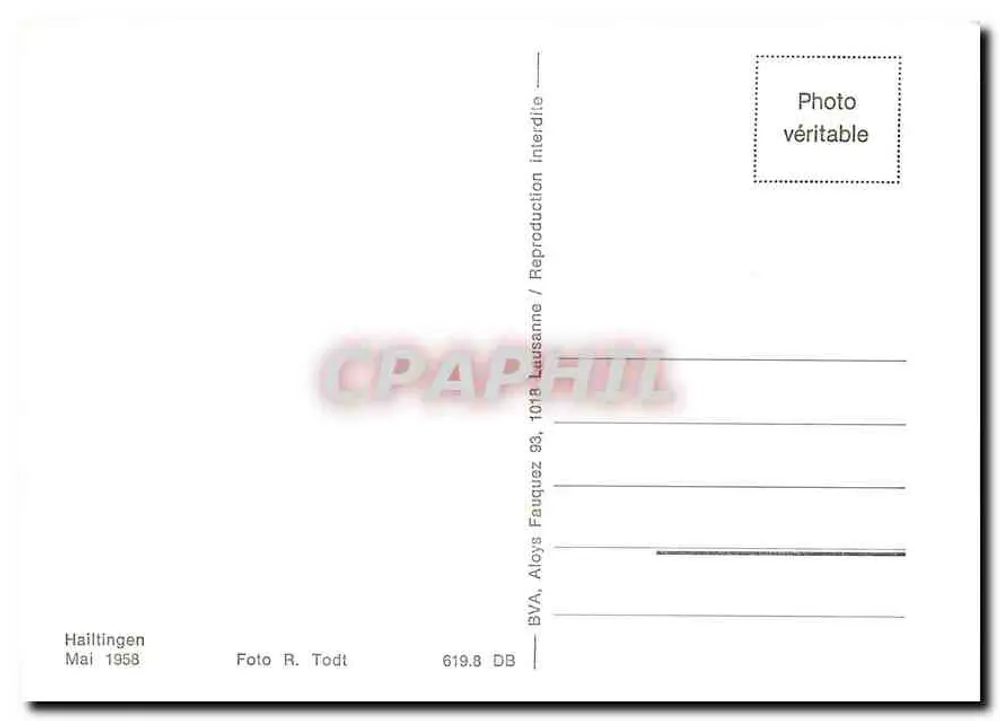 हेलिंगेन — स्टेशन और भाप इंजन संख्या 99 637 — फोटो आर. टॉड, श्रृंखला 619.8 - पीछे