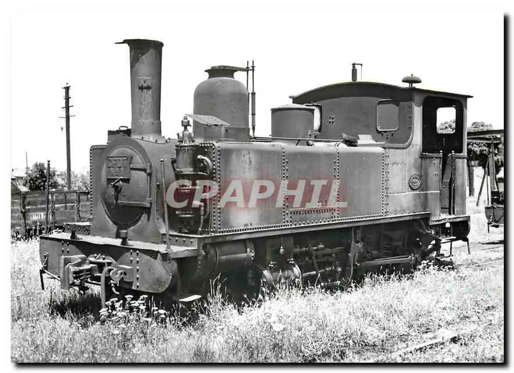 Locomotive à vapeur — 130 T N° 1 (SACM) au dépôt de Castres — Photo M. Rifault - Recto