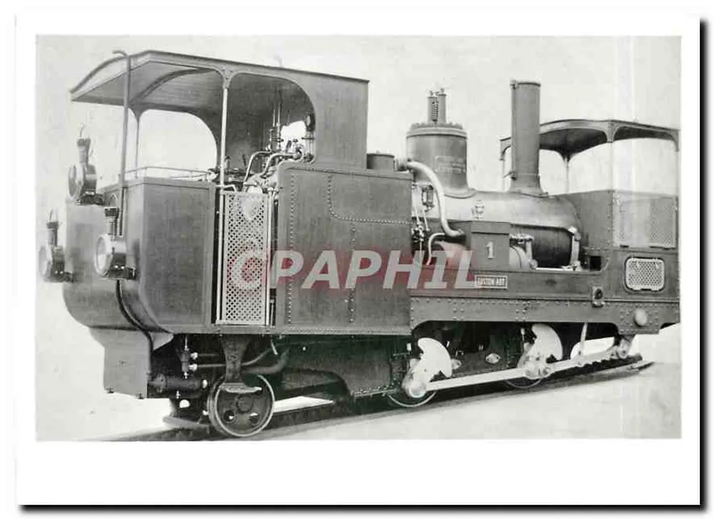Dampflokomotive — System MG H 1 (SLM 589: 1909) — Ernst B. Leutwiler, Zürich - Vorderseite