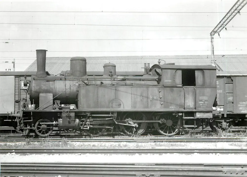 Bulle — Ultimo saluto della ferrovia Bulle-Romont BR Ec 3/4 1 (SLM) — Ernst B. Lenzwiler - Recto