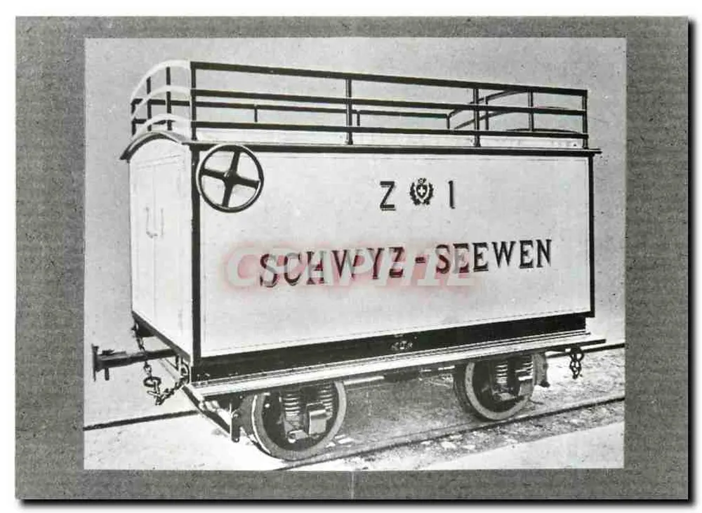 Postal Wagon Z 1 — Schapye-Seewen — Ernst B. Kuntwiler, Zurich - Front
