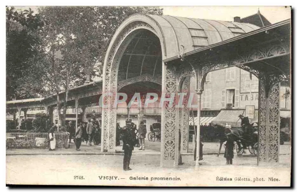 Vichy — Galerie promenoire — Édition Giletta, phot. Nice, n° 2748 - Recto