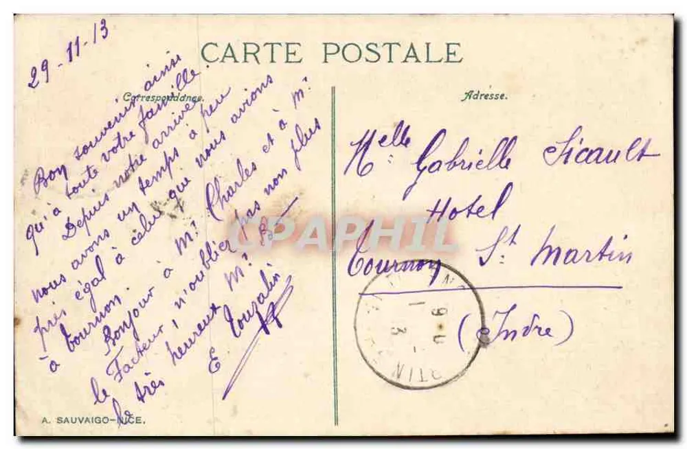 CANNES. La Jetée Albert Edouard et le Casino Municipal. ND. Phot. - Verso